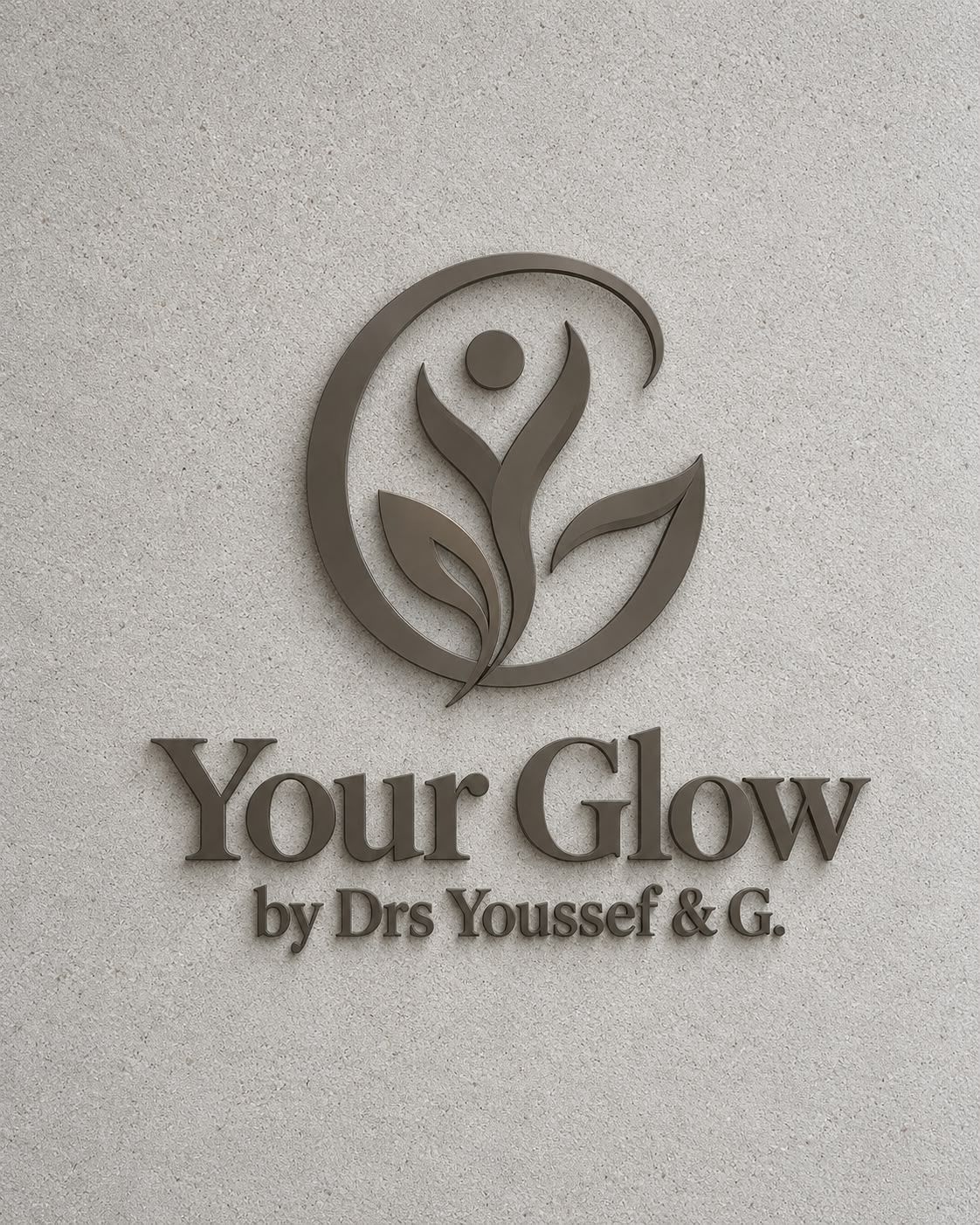 The Your Glow sign on the clinic’s limestone wall